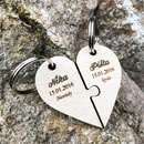 Prívesok na kľúče Valentínsky darček gravírovaná na mieru Srdiečko