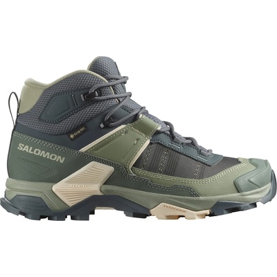 Salomon Дамски туристически обувки Salomon Women's X Ultra 5 Mid GORE-TEX Walking boots - Turbulence / Sedona Sage / Tender Peach - размер 38 (EU) (119-1005-0314)