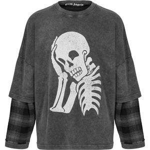 Palm angels Тениска PALM ANGELS Men's Long Sleeve T-Shirt - Charcoal