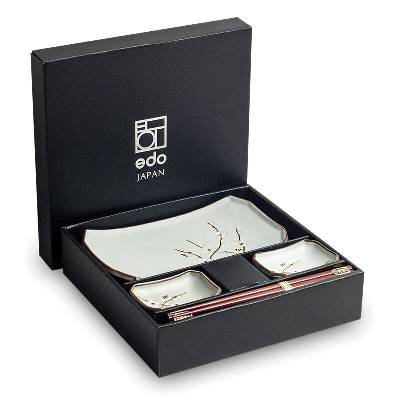 Japonský sushi set Hana Light Green 22x14 cm H3 cm 6051022