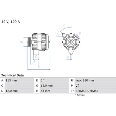 Alternátor BOSCH 0 986 083 300