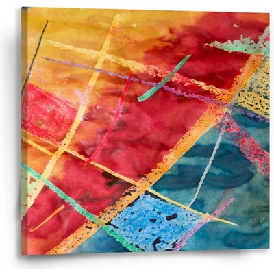 Sablio Obraz Barevné čáry - 50x50 cm