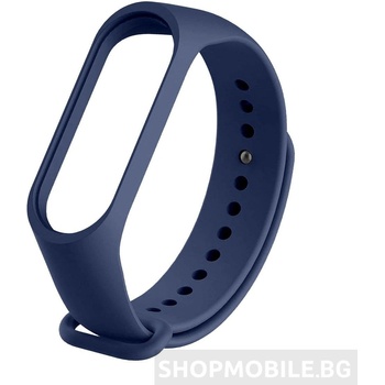 Planet Tech Каишка за Xiaomi Mi Band, M5, M6 фитнес гривна, Тъмно син (MiBand5-21)