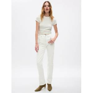 GAP Дънки '90s Straight High Rise GAP GAP | Byal | ЖЕНИ | 26REG