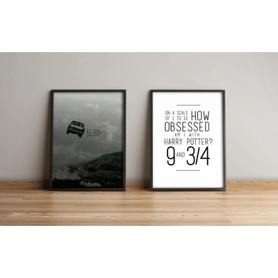 ASIR Obraz na MDF s rámem 2ks HARRY POTTER, POSEDLOST 36 x 51 cm