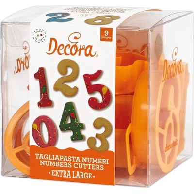 Vykrajovač číslice 9 ks 7,5 cm - Decora