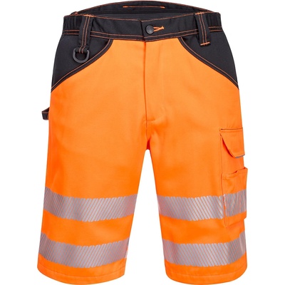 Portwest hi-vis pw348 / Светлоотразителни къси панталони - hv оранжево/черно uk 33/eu 48 (pw348obr33)