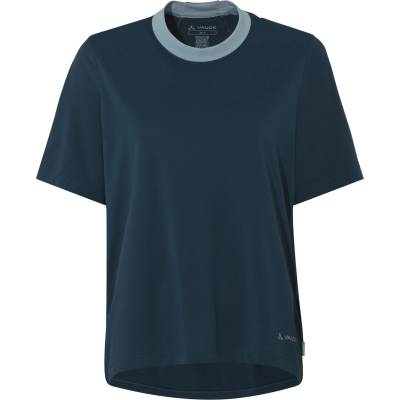 Vaude Дамска фланелка с къс ръкав за колоездене Vaude Women's Loamer Shirt Cycling jersey - Dark Sea - размер 38 (EU) (156-2548-0212)