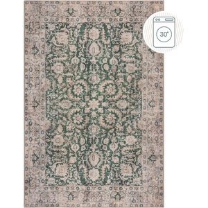 Flair Rugs Зелен килим подходящ за пране 152x230 cm Beau Floral - Flair Rugs (503119379219)