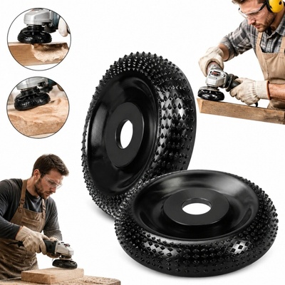 žiadna značka 2X BRÚSNA KOTÚČ NA DREVO VYHĹBENÝ 125mm na uhlovú brúsku