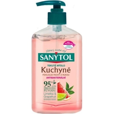 Sanytol Dezinfekčné kuchynské mydlo Ružový grapefruit a svieži citrón 250 ml