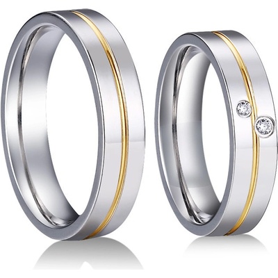 Steel Wedding Snubné prstene z chirurgickej ocele SPPL028