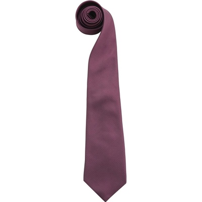 Premier Workwear Kravata s jemným vzorom fialová