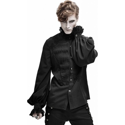 Devil Fashion košele šifón s volánikom Leviathan Gothic