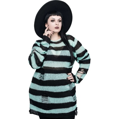 KILLSTAR Дамски пуловер KILLSTAR - After Eight - ЗЕЛЕН - KSRA003783