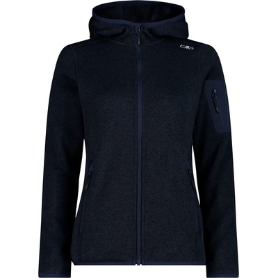 CMP Дамско поларено яке CMP Women's Jacket Fix Hood Jacquard Knitted 3H19826 Fleece jacket - B. Blue - размер 40 (EU) (105-4940-2514)
