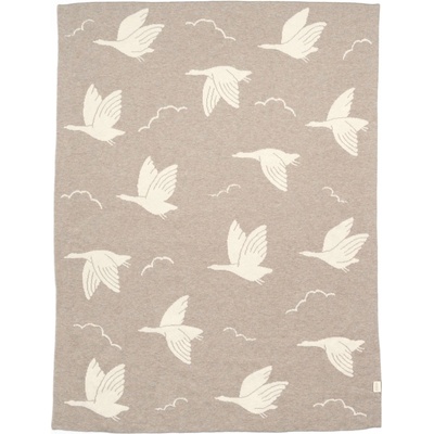 Mamas & Papas Плетено одеяло Mamas & Papas Welcome To The World Duckling - Mocha, 70 х 90 cm (7883OE500)