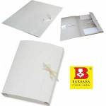 Barbara Cardboard Briefcase Barbara A4/50mm/350g white