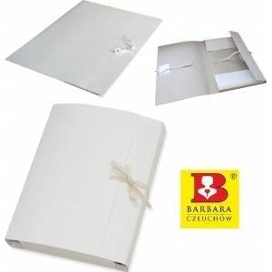 Barbara Cardboard Briefcase Barbara A4/50mm/350g white