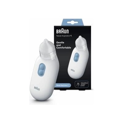 Braun nasal aspirator 1 | expectorant | Relief for stuffy noses | Electric suction power | 2 suction levels | Lace in 2 sizes | Suitable for newborns, babies and children | Dishwasher safe | BNA100 - BNA100EU