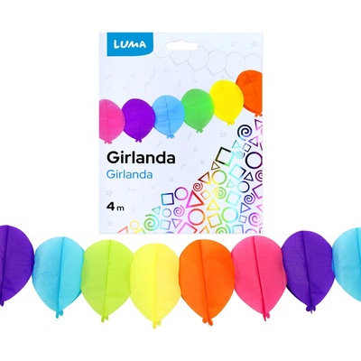Girlanda 4m BALÓNKY LUMA 9016 – Zboží Dáma