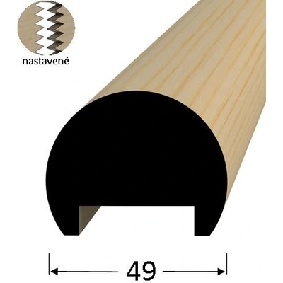 Madlo smrk prům.49mm, délka 300cm, nastavované