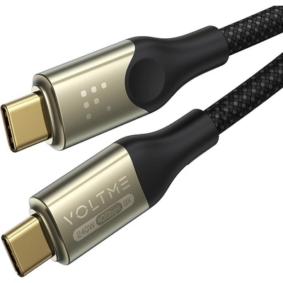 Voltme C2198 Powerlink Utron Series USB-C/USB-C, CTC 5A/240W, 1,2m, černý