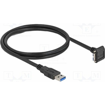 Delock 81030 USB A vidlice USB B micro zástrčka úhlová; 1m černý