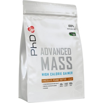 PhD Nutrition Advanced Mass / Hard Gainer Bulk Phase Formula [5400 грама] Шоколад с фъстъчено масло