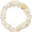 By Eloise London Silk Scrunchie Gold Heart Ластик за коса за жени цвят Cream