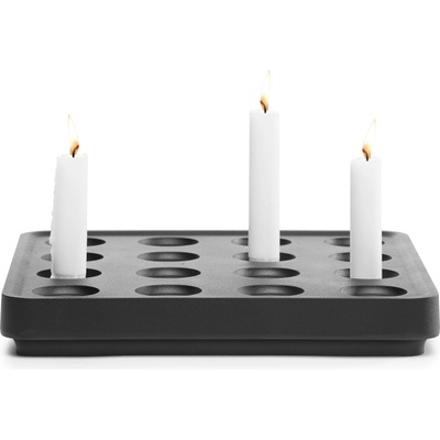 Born in Sweden Свещник Stumpastaken черен алуминий (7340160-5)