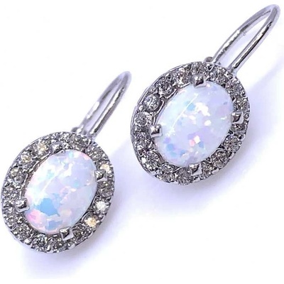 Jan Kos jewellery stříbrné náušnice s opálem 32106995
