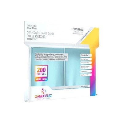 Gamegenic Prime Value Sleeving Pack 66x91 mm obaly 200 ks, číry