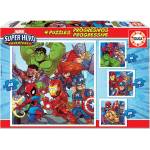 Educa - Puzzle 4v1 Marvel Super Heroe Adventures - 1 - 39 piese