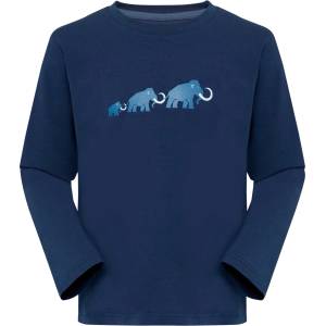 Mammut Детска блуза с дълъг ръкав Mammut Kid's Mammut Core Longsleeve Logo Longsleeve - Marine - размер 128 (EU) (704-5544-0313)