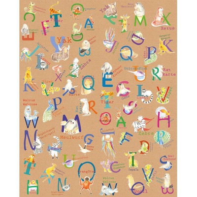 Komar Vliesová fototapeta Animals A-Z rozměry 200 x 250 cm