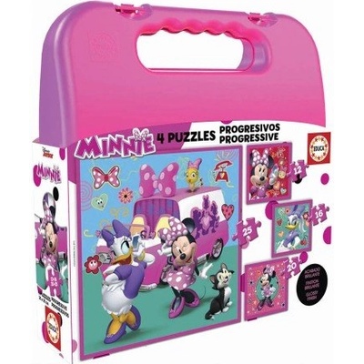 Educa - Детски пъзел Minnie в куфар 17638