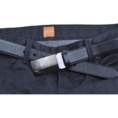 Penny Belts pánský kožený pásek černý 35-020-1PS-60