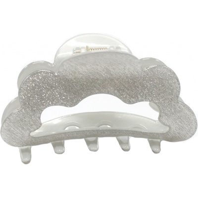 Třpytivý skřipec na vlasy Barva: černá – Zboží Dáma