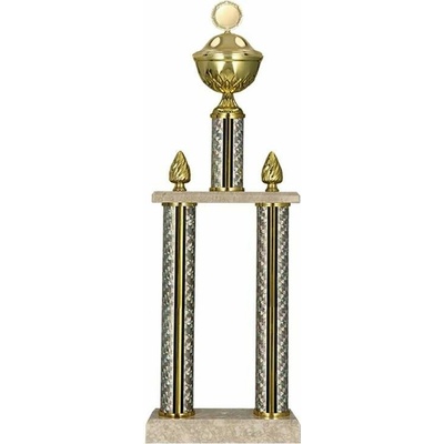 Pohár kovový stĺpový s pokrývkou 60 cm