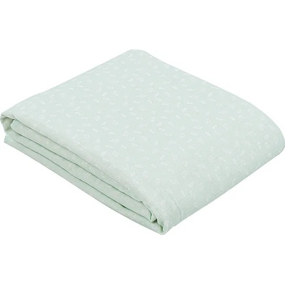 Kikkaboo Лятно одеяло от муселин KIKKABOO Leaves мента 100/100 см двупластово (31103010064)