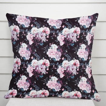 Biante Tamara TMR-011 Kvetiny na čiernom 30 x 50 cm