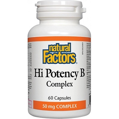 Natural Factors Hi Potency B Complex, 60 Capsules