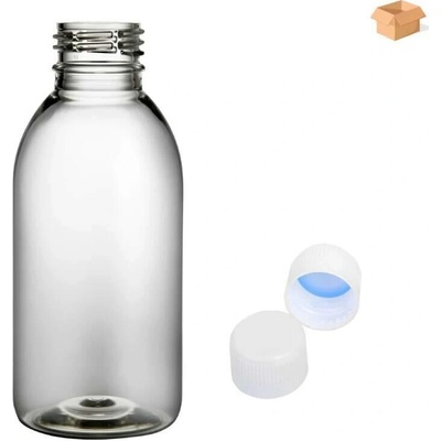 Tera plastová lahvička čirá s bílým uzávěrem 150 ml 260 ks