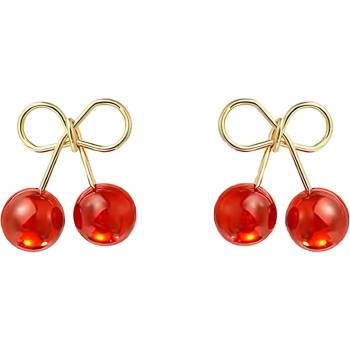 HARAHU Обеци CU-36531 cherry - Червена KP36531 (CU-36531)