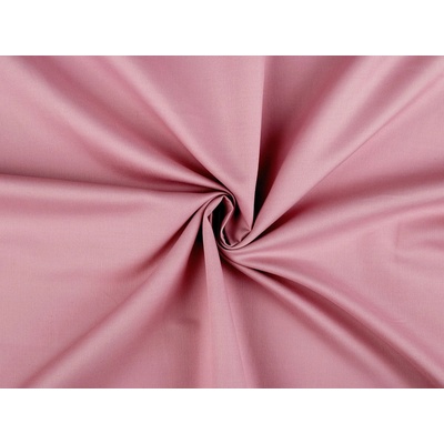 Bavlněný satén hladký šíře 220 cm, střední, 5 (retro pink) starorůžová