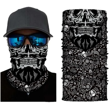 Hoodstyle Бандана шал HoodStyle Bandana в черно с черепиBNP-S228 - Черен, размер