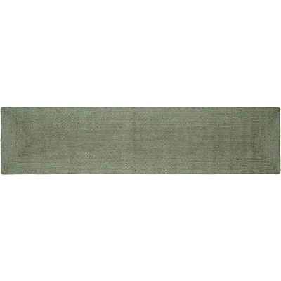 vidaXL Килим за площ Маслиненозелено 60 x 200 cm юта (42010446)