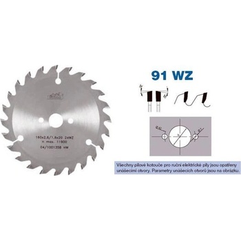 PILANA Kotouč pil.SK 200 x 2,8/1,8 x pr. 30 - 64 WZ, typ 22 5391