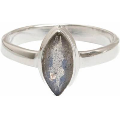 Nefertitis Labradorit Bluefire prsten stříbro R1228